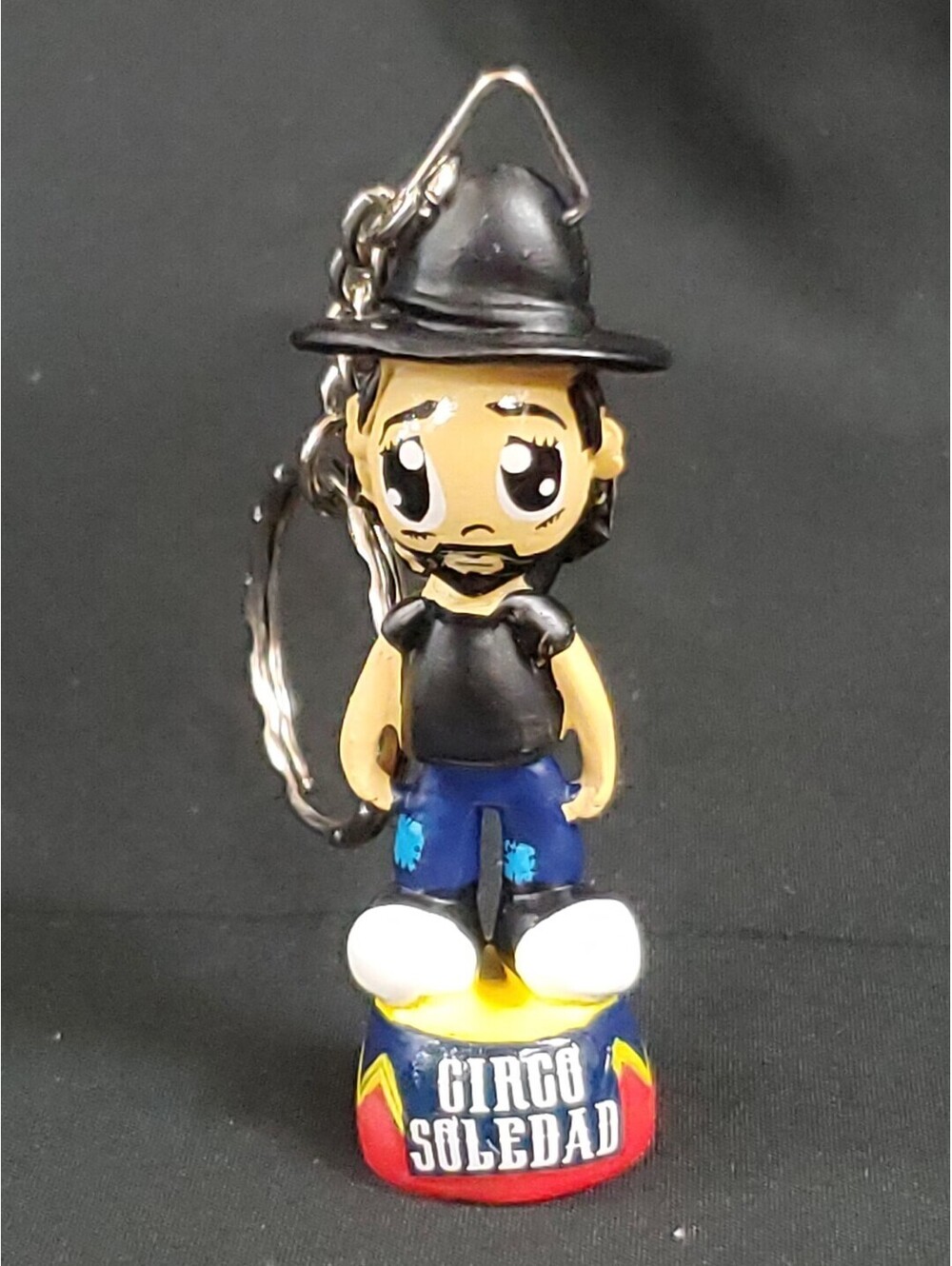 Authentic Ricardo Arjona Circo Soledad 2.75in Figure Handmade Key Chain NEW